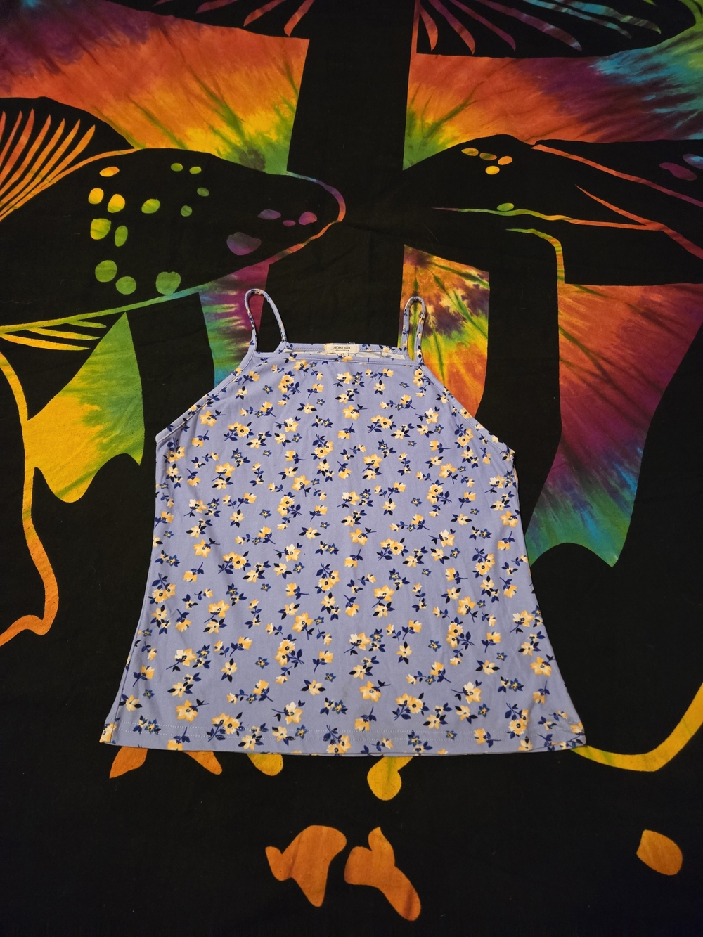 Ardene Blue Floral Tank Top